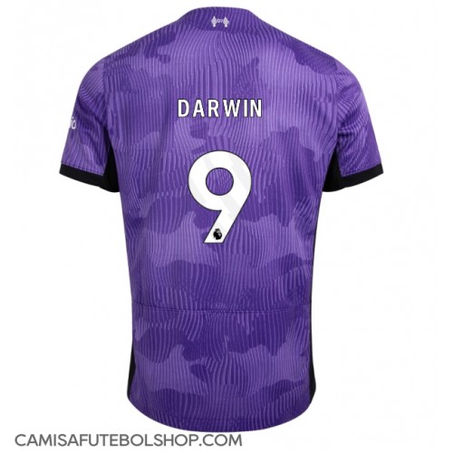 Camisa de time de futebol Liverpool Darwin Nunez #9 Replicas 3º Equipamento 2023-24 Manga Curta